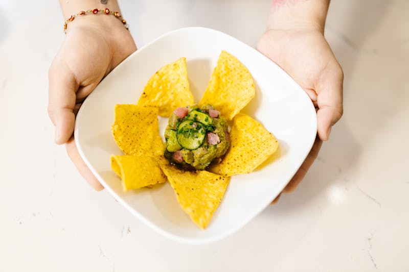 Colorful salsa bar display